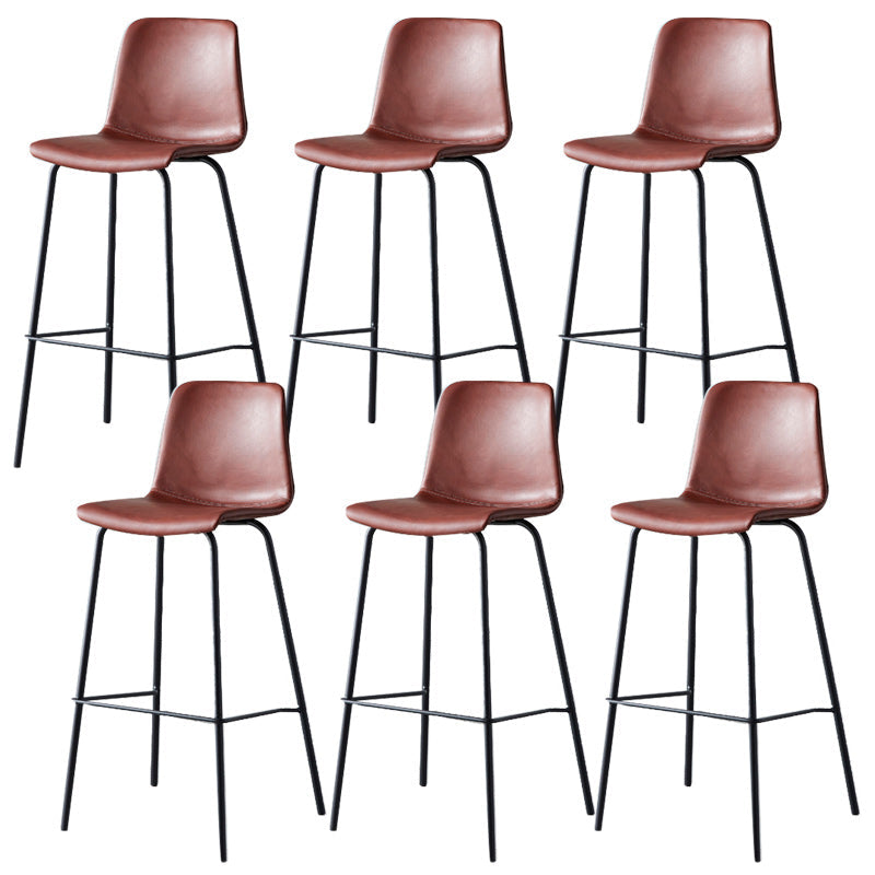 Nordic Style Bar Stool Metal Counter Bar Stool for Restaurant Clearhalo 'Bar Furniture' 'Bar Stools' 'bar_stools' 'furn' 'furn_bar_stools' 'Furniture' 'furniture_bar_stools' 'Kitchen & Dining Furniture' 5042261