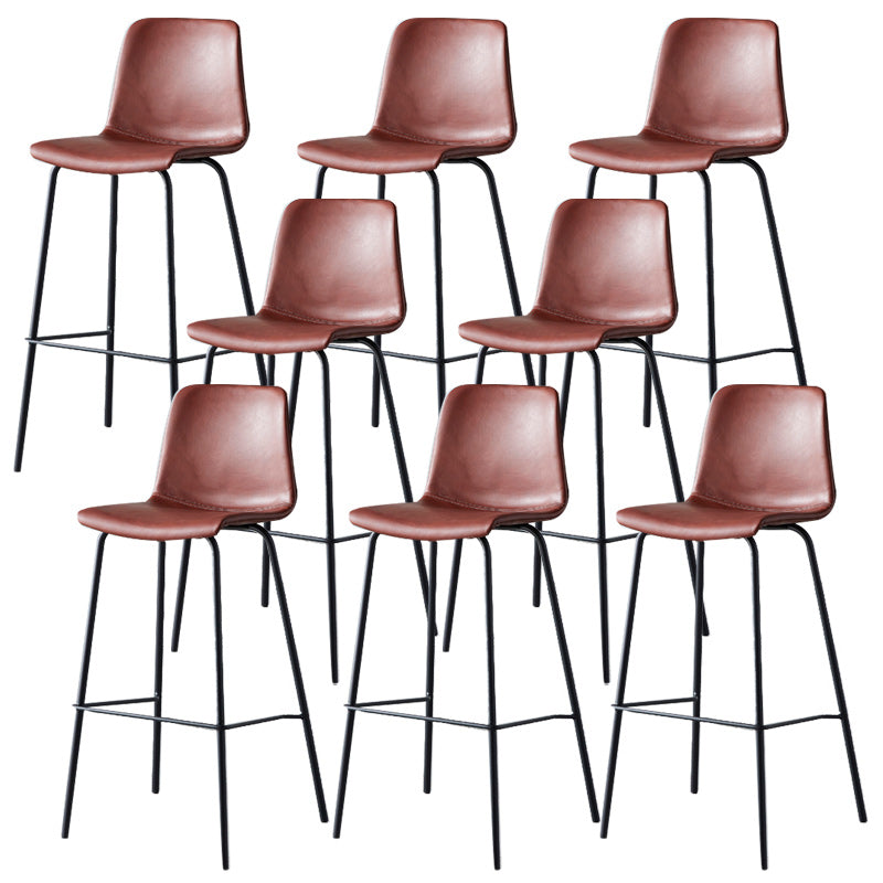 Nordic Style Bar Stool Metal Counter Bar Stool for Restaurant Clearhalo 'Bar Furniture' 'Bar Stools' 'bar_stools' 'furn' 'furn_bar_stools' 'Furniture' 'furniture_bar_stools' 'Kitchen & Dining Furniture' 5042262