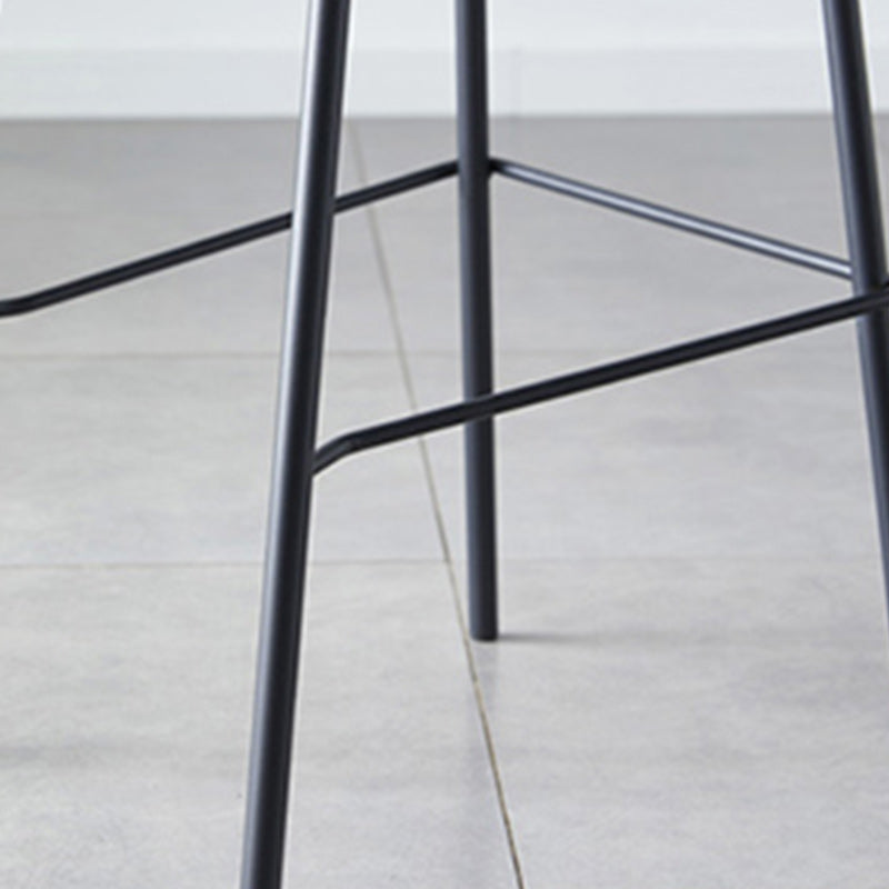 Nordic Style Bar Stool Metal Counter Bar Stool for Restaurant Clearhalo 'Bar Furniture' 'Bar Stools' 'bar_stools' 'furn' 'furn_bar_stools' 'Furniture' 'furniture_bar_stools' 'Kitchen & Dining Furniture' 5042263