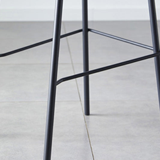 Nordic Style Bar Stool Metal Counter Bar Stool for Restaurant Clearhalo 'Bar Furniture' 'Bar Stools' 'bar_stools' 'furn' 'furn_bar_stools' 'Furniture' 'furniture_bar_stools' 'Kitchen & Dining Furniture' 5042263