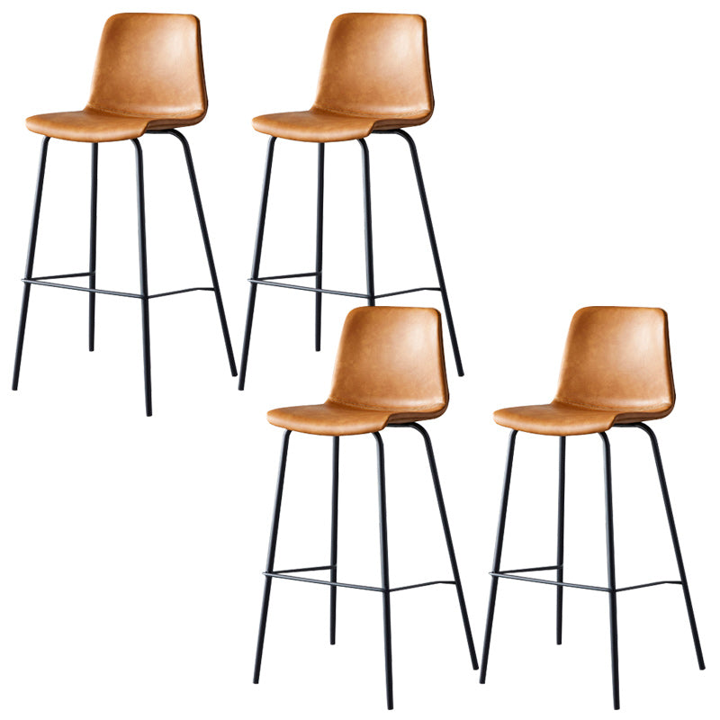 Nordic Style Bar Stool Metal Counter Bar Stool for Restaurant Clearhalo 'Bar Furniture' 'Bar Stools' 'bar_stools' 'furn' 'furn_bar_stools' 'Furniture' 'furniture_bar_stools' 'Kitchen & Dining Furniture' 5042267