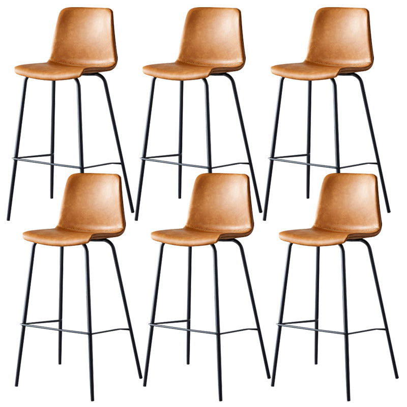 Nordic Style Bar Stool Metal Counter Bar Stool for Restaurant Clearhalo 'Bar Furniture' 'Bar Stools' 'bar_stools' 'furn' 'furn_bar_stools' 'Furniture' 'furniture_bar_stools' 'Kitchen & Dining Furniture' 5042269