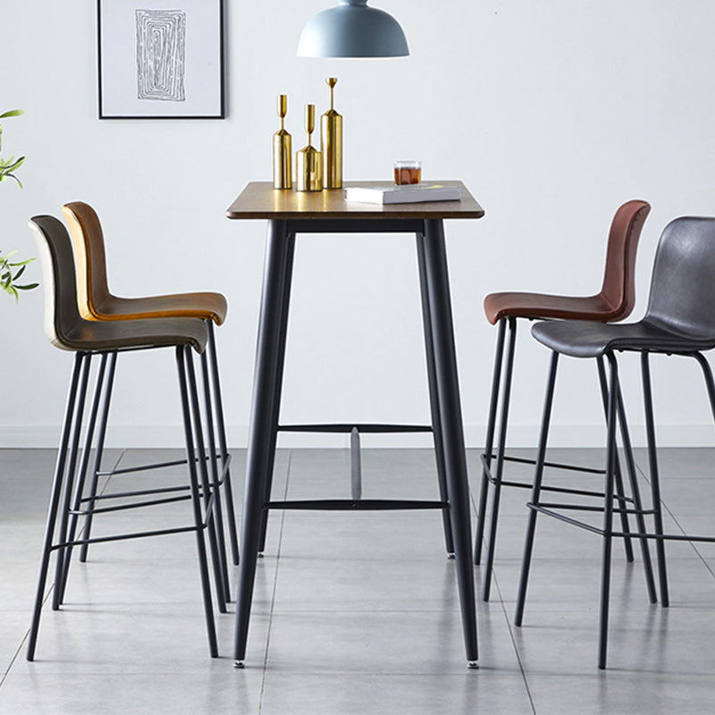 Nordic Style Bar Stool Metal Counter Bar Stool for Restaurant Clearhalo 'Bar Furniture' 'Bar Stools' 'bar_stools' 'furn' 'furn_bar_stools' 'Furniture' 'furniture_bar_stools' 'Kitchen & Dining Furniture' 5042270