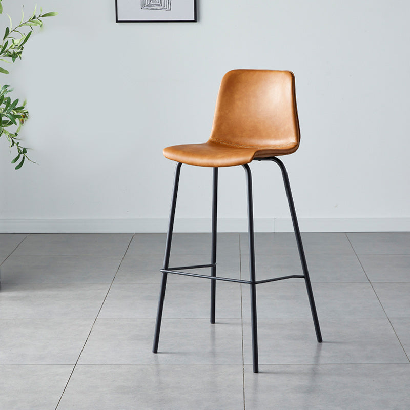 Nordic Style Bar Stool Metal Counter Bar Stool for Restaurant Clearhalo 'Bar Furniture' 'Bar Stools' 'bar_stools' 'furn' 'furn_bar_stools' 'Furniture' 'furniture_bar_stools' 'Kitchen & Dining Furniture' 5042272