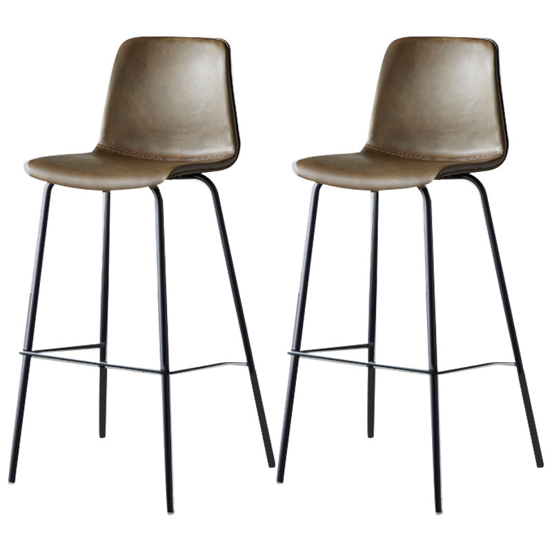 Nordic Style Bar Stool Metal Counter Bar Stool for Restaurant Clearhalo 'Bar Furniture' 'Bar Stools' 'bar_stools' 'furn' 'furn_bar_stools' 'Furniture' 'furniture_bar_stools' 'Kitchen & Dining Furniture' 5042279