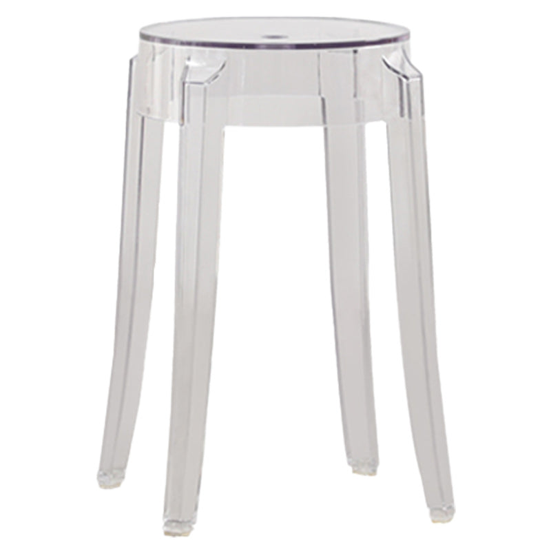 Nordic Style Bar-stool Round Counter Bar Stool with Plastic Legs for Home Clearhalo 'Bar Furniture' 'Bar Stools' 'bar_stools' 'furn' 'furn_bar_stools' 'Furniture' 'furniture_bar_stools' 'Kitchen & Dining Furniture' 5042294