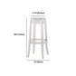Nordic Style Bar-stool Round Counter Bar Stool with Plastic Legs for Home Clearhalo 'Bar Furniture' 'Bar Stools' 'bar_stools' 'furn' 'furn_bar_stools' 'Furniture' 'furniture_bar_stools' 'Kitchen & Dining Furniture' 5042301