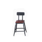 Industrial Armless Counter Stool Iron Cafe Bar Stool with Leather Cushion Clearhalo 'Bar Furniture' 'Bar Stools' 'bar_stools' 'furn' 'furn_bar_stools' 'Furniture' 'furniture_bar_stools' 'Kitchen & Dining Furniture' 5042391