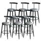Industrial Style Bar-stool Metal Counter Bar Stool for Restaurant Grey 8 Piece Set Clearhalo 'Bar Furniture' 'Bar Stools' 'bar_stools' 'furn' 'furn_bar_stools' 'Furniture' 'furniture_bar_stools' 'Kitchen & Dining Furniture' 5042425