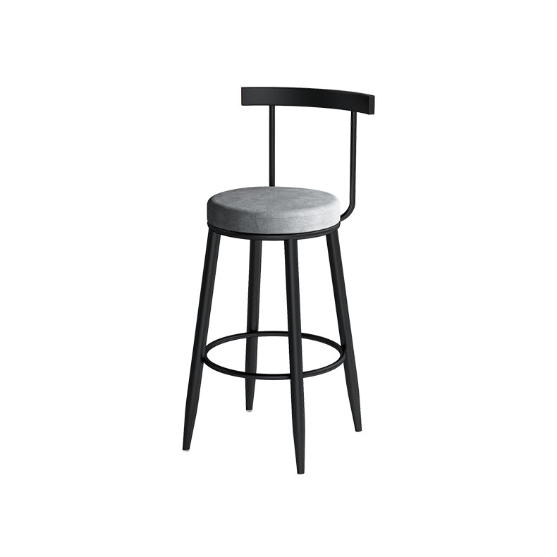 Industrial Style Bar-stool Metal Counter Bar Stool for Restaurant Clearhalo 'Bar Furniture' 'Bar Stools' 'bar_stools' 'furn' 'furn_bar_stools' 'Furniture' 'furniture_bar_stools' 'Kitchen & Dining Furniture' 5042427