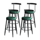 Industrial Style Bar-stool Metal Counter Bar Stool for Restaurant Green 4 Piece Set Clearhalo 'Bar Furniture' 'Bar Stools' 'bar_stools' 'furn' 'furn_bar_stools' 'Furniture' 'furniture_bar_stools' 'Kitchen & Dining Furniture' 5042429