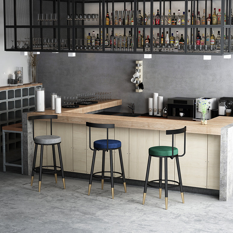 Industrial Style Bar-stool Metal Counter Bar Stool for Restaurant Clearhalo 'Bar Furniture' 'Bar Stools' 'bar_stools' 'furn' 'furn_bar_stools' 'Furniture' 'furniture_bar_stools' 'Kitchen & Dining Furniture' 5042443