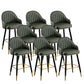 Scandinavian Armed Reception Stool Matte Finish Leather Barstool Green 8 Piece Set Clearhalo 'Bar Furniture' 'Bar Stools' 'bar_stools' 'furn' 'furn_bar_stools' 'Furniture' 'furniture_bar_stools' 'Kitchen & Dining Furniture' 5042461