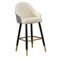 Scandinavian Armed Reception Stool Matte Finish Leather Barstool Clearhalo 'Bar Furniture' 'Bar Stools' 'bar_stools' 'furn' 'furn_bar_stools' 'Furniture' 'furniture_bar_stools' 'Kitchen & Dining Furniture' 5042467