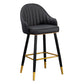 Scandinavian Armed Reception Stool Matte Finish Leather Barstool Clearhalo 'Bar Furniture' 'Bar Stools' 'bar_stools' 'furn' 'furn_bar_stools' 'Furniture' 'furniture_bar_stools' 'Kitchen & Dining Furniture' 5042471