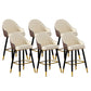 Scandinavian Armed Reception Stool Matte Finish Leather Barstool Off-White 6 Piece Set Clearhalo 'Bar Furniture' 'Bar Stools' 'bar_stools' 'furn' 'furn_bar_stools' 'Furniture' 'furniture_bar_stools' 'Kitchen & Dining Furniture' 5042492