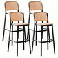 Contemporary Style Bar-stool Plastic Counter Bar Stool for Home Black 4 Piece Set Clearhalo 'Bar Furniture' 'Bar Stools' 'bar_stools' 'furn' 'furn_bar_stools' 'Furniture' 'furniture_bar_stools' 'Kitchen & Dining Furniture' 5042564