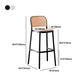 Contemporary Style Bar-stool Plastic Counter Bar Stool for Home Clearhalo 'Bar Furniture' 'Bar Stools' 'bar_stools' 'furn' 'furn_bar_stools' 'Furniture' 'furniture_bar_stools' 'Kitchen & Dining Furniture' 5042576
