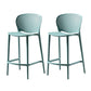 Contemporary Style Stackable Bar-stool Plastic Counter Bar Stool for Home Turquoise 2 Piece Set Counter Stool(26"H) Clearhalo 'Bar Furniture' 'Bar Stools' 'bar_stools' 'furn' 'furn_bar_stools' 'Furniture' 'furniture_bar_stools' 'Kitchen & Dining Furniture' 5042585