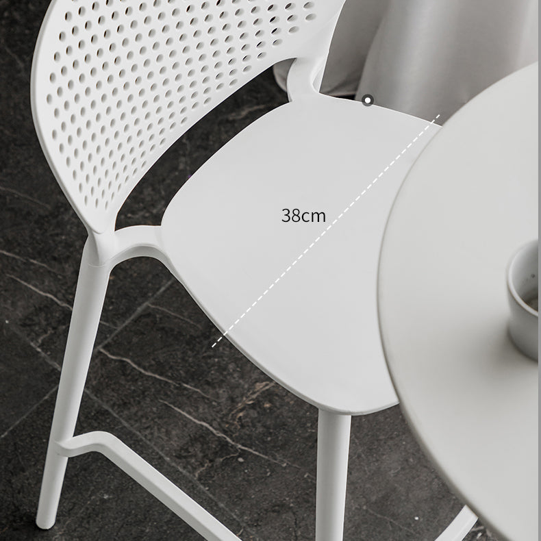 Contemporary Style Stackable Bar-stool Plastic Counter Bar Stool for Home Clearhalo 'Bar Furniture' 'Bar Stools' 'bar_stools' 'furn' 'furn_bar_stools' 'Furniture' 'furniture_bar_stools' 'Kitchen & Dining Furniture' 5042589