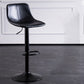 Home Modern Adjustable Height Stool Matte Finish Leather Barstool Clearhalo 'Bar Furniture' 'Bar Stools' 'bar_stools' 'furn' 'furn_bar_stools' 'Furniture' 'furniture_bar_stools' 'Kitchen & Dining Furniture' 5042632