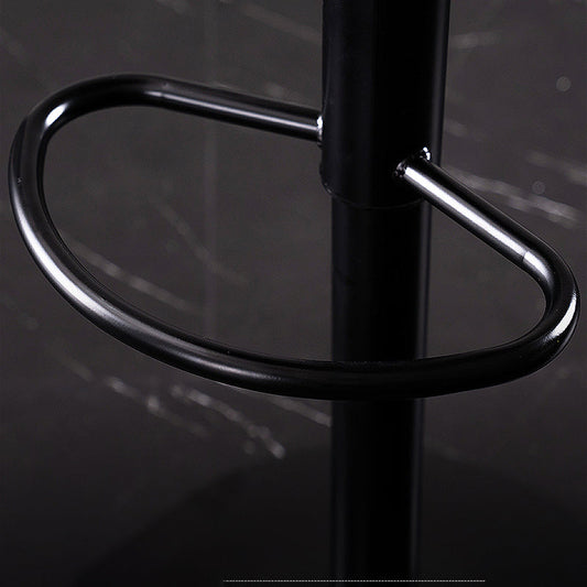 Home Modern Adjustable Height Stool Matte Finish Leather Barstool Clearhalo 'Bar Furniture' 'Bar Stools' 'bar_stools' 'furn' 'furn_bar_stools' 'Furniture' 'furniture_bar_stools' 'Kitchen & Dining Furniture' 5042642