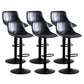 Home Modern Adjustable Height Stool Matte Finish Leather Barstool Black 6 Piece Set Clearhalo 'Bar Furniture' 'Bar Stools' 'bar_stools' 'furn' 'furn_bar_stools' 'Furniture' 'furniture_bar_stools' 'Kitchen & Dining Furniture' 5042675