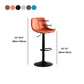 Home Modern Adjustable Height Stool Matte Finish Leather Barstool Clearhalo 'Bar Furniture' 'Bar Stools' 'bar_stools' 'furn' 'furn_bar_stools' 'Furniture' 'furniture_bar_stools' 'Kitchen & Dining Furniture' 5042690