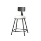 Modern Armless Backrest Counter Stool Iron Cafe Bar Stool with Leather Cushion Clearhalo 'Bar Furniture' 'Bar Stools' 'bar_stools' 'furn' 'furn_bar_stools' 'Furniture' 'furniture_bar_stools' 'Kitchen & Dining Furniture' 5042718
