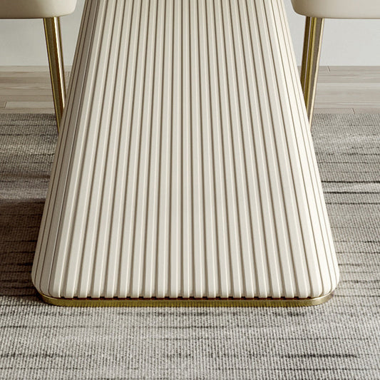 Designer Style Sintered Stone Top Dining Set 1/4/5/6 Pieces Dining Table with Chairs Clearhalo 'Dining Room Sets' 'Dining Tables & Seating' 'dining_room_set' 'furn' 'furn_dining_room_set' 'Furniture' 'furniture_dining_room_set' 'Kitchen & Dining Furniture' 5042921