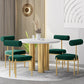 Modern Round Sintered Stone Dining Table Set 1/2/5 Pieces Dining Set for Home Use Clearhalo 'Dining Room Sets' 'Dining Tables & Seating' 'dining_room_set' 'furn' 'furn_dining_room_set' 'Furniture' 'furniture_dining_room_set' 'Kitchen & Dining Furniture' 5042935