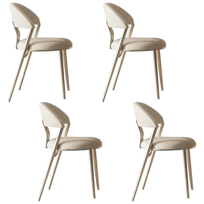 1/4/5/7/9 Pcs Dining Room Table and Chair Set Sintered Stone Dining Table Set 4 White Chairs Clearhalo 'Dining Room Sets' 'Dining Tables & Seating' 'dining_room_set' 'furn' 'furn_dining_room_set' 'Furniture' 'furniture_dining_room_set' 'Kitchen & Dining Furniture' 5042945