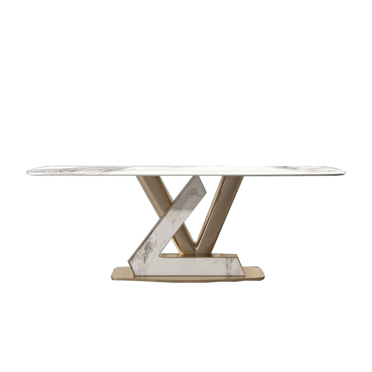 1/4/5/7/9 Pcs Dining Room Table and Chair Set Sintered Stone Dining Table Set Clearhalo 'Dining Room Sets' 'Dining Tables & Seating' 'dining_room_set' 'furn' 'furn_dining_room_set' 'Furniture' 'furniture_dining_room_set' 'Kitchen & Dining Furniture' 5042949