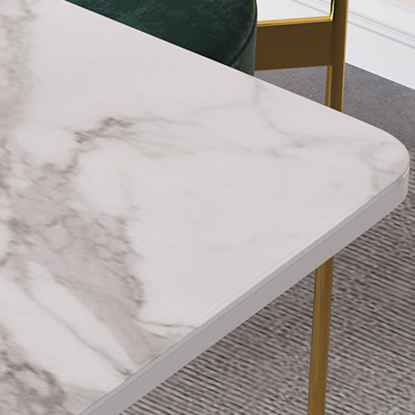 Modern Foldable Dinette Set 1/2/3/5 Pieces Rectangle White Sintered Stone Dining Table Set Clearhalo 'Dining Room Sets' 'Dining Tables & Seating' 'dining_room_set' 'furn' 'furn_dining_room_set' 'Furniture' 'furniture_dining_room_set' 'Kitchen & Dining Furniture' 5042990