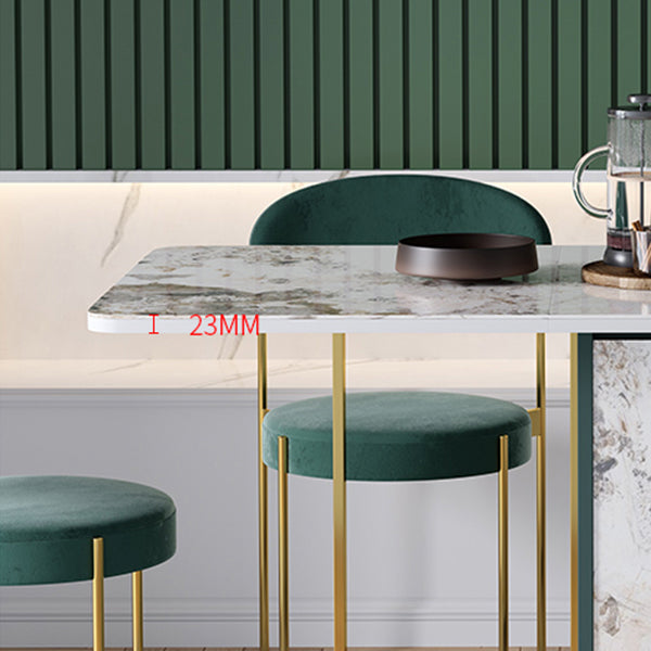 Modern Foldable Dinette Set 1/2/3/5 Pieces Rectangle White Sintered Stone Dining Table Set Clearhalo 'Dining Room Sets' 'Dining Tables & Seating' 'dining_room_set' 'furn' 'furn_dining_room_set' 'Furniture' 'furniture_dining_room_set' 'Kitchen & Dining Furniture' 5042991