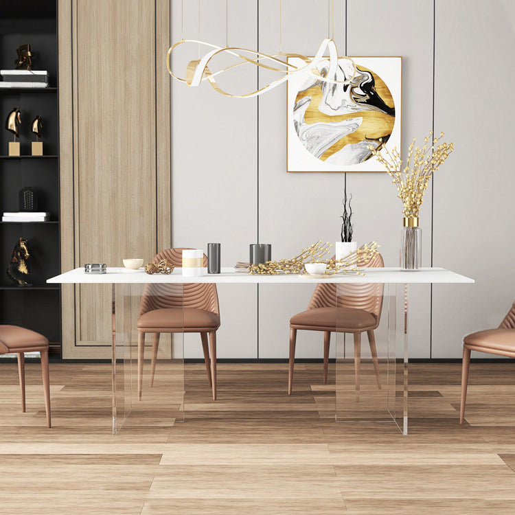 1/2/5/7 Pcs Rectangular Dining Table Set Dining Room Table and Chair Clearhalo 'Dining Room Sets' 'Dining Tables & Seating' 'dining_room_set' 'furn' 'furn_dining_room_set' 'Furniture' 'furniture_dining_room_set' 'Kitchen & Dining Furniture' 5043020