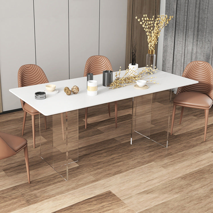 1/2/5/7 Pcs Rectangular Dining Table Set Dining Room Table and Chair Clearhalo 'Dining Room Sets' 'Dining Tables & Seating' 'dining_room_set' 'furn' 'furn_dining_room_set' 'Furniture' 'furniture_dining_room_set' 'Kitchen & Dining Furniture' 5043021