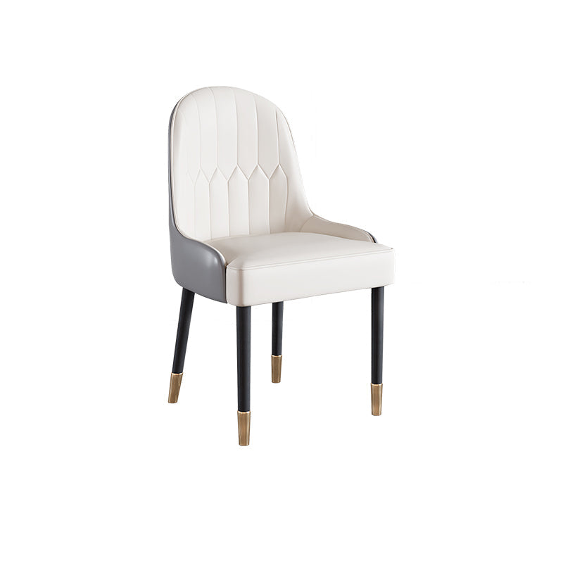 Glam Iron Dinette Set 1/2/5/6 Pieces Rectangle White Sintered Stone Top Dining Table Set Clearhalo 'Dining Room Sets' 'Dining Tables & Seating' 'dining_room_set' 'furn' 'furn_dining_room_set' 'Furniture' 'furniture_dining_room_set' 'Kitchen & Dining Furniture' 5043081