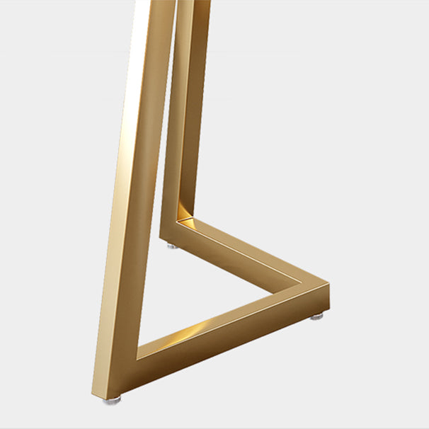 Glam Iron Dinette Set 1/2/5/6 Pieces Rectangle White Sintered Stone Top Dining Table Set Clearhalo 'Dining Room Sets' 'Dining Tables & Seating' 'dining_room_set' 'furn' 'furn_dining_room_set' 'Furniture' 'furniture_dining_room_set' 'Kitchen & Dining Furniture' 5043087