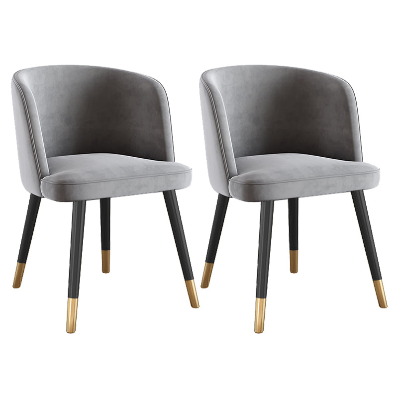 Modern Black Iron Dinette Set 1/2/5/7 Pieces Rectangle Sintered Stone Top Dining Table Set 2 Grey Chairs Clearhalo 'Dining Room Sets' 'Dining Tables & Seating' 'dining_room_set' 'furn' 'furn_dining_room_set' 'Furniture' 'furniture_dining_room_set' 'Kitchen & Dining Furniture' 5043121