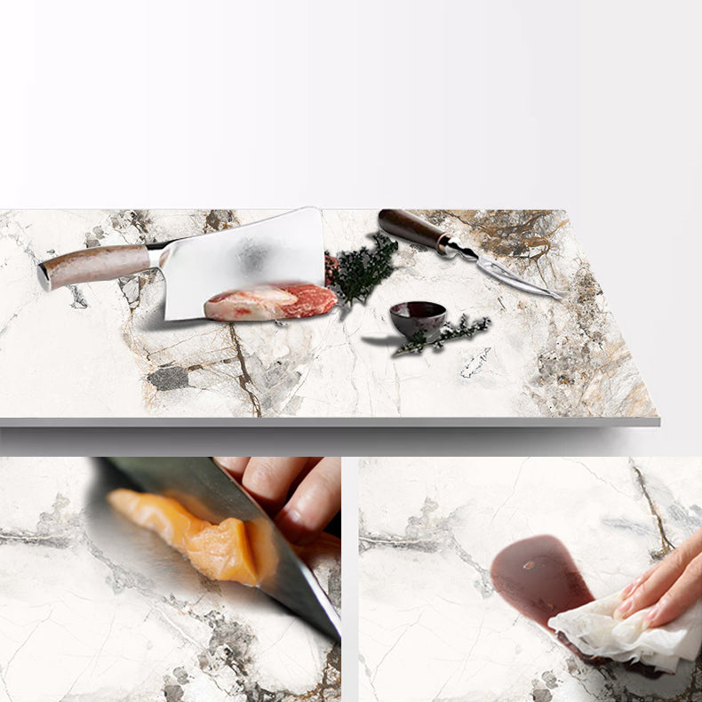 Designer Style Sintered Stone Dining Set Rectangle 1/2/3/6/7 Pieces Dining Room Table Set Clearhalo 'Dining Room Sets' 'Dining Tables & Seating' 'dining_room_set' 'furn' 'furn_dining_room_set' 'Furniture' 'furniture_dining_room_set' 'Kitchen & Dining Furniture' 5043159