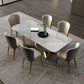 Luxury Sintered Stone Top Dining Set Rectangle 1/2/5/6/7 Pieces Dining Room Table Set 7 Pieces: Table, 6 Chairs Clearhalo 'Dining Room Sets' 'Dining Tables & Seating' 'dining_room_set' 'furn' 'furn_dining_room_set' 'Furniture' 'furniture_dining_room_set' 'Kitchen & Dining Furniture' 5043171