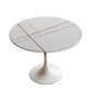 Round Top Dining Table Contemporary Table with Pedestal Base Clearhalo 'Dining Tables & Seating' 'Dining Tables' 'dining_table' 'Furniture' 'furniture_dining_table' 'Kitchen & Dining Furniture' 5043189