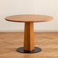 Round Top Dining Table Contemporary Table with Pedestal Base Clearhalo 'Dining Tables & Seating' 'Dining Tables' 'dining_table' 'Furniture' 'furniture_dining_table' 'Kitchen & Dining Furniture' 5043191