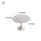Round Top Dining Table Contemporary Table with Pedestal Base Clearhalo 'Dining Tables & Seating' 'Dining Tables' 'dining_table' 'Furniture' 'furniture_dining_table' 'Kitchen & Dining Furniture' 5043204