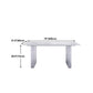 Stone Center Top Dining table Acrylic Double Pedestal Modern White Dinette Table Clearhalo 'Dining Tables & Seating' 'Dining Tables' 'dining_table' 'furn' 'furn_dining_table' 'Furniture' 'furniture_dining_table' 'Kitchen & Dining Furniture' 5043245