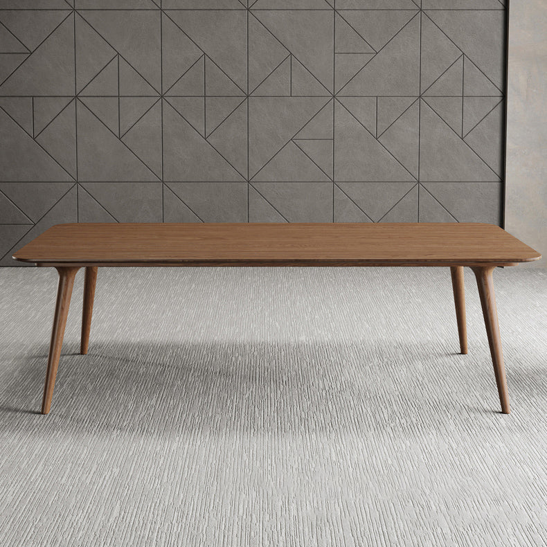 Pine Wood Top Dining Table Contemporary Dining Table with 4 Legs Clearhalo 'Dining Tables & Seating' 'Dining Tables' 'dining_table' 'furn' 'furn_dining_table' 'Furniture' 'furniture_dining_table' 'Kitchen & Dining Furniture' 5043286