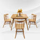 Industrial Solid Wood Dining Table Extendable Trestle Dining Table with 4 Legs Clearhalo 'Dining Tables & Seating' 'Dining Tables' 'dining_table' 'furn' 'furn_dining_table' 'Furniture' 'furniture_dining_table' 'Kitchen & Dining Furniture' 5043303