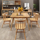 Industrial Solid Wood Dining Table Extendable Trestle Dining Table with 4 Legs Clearhalo 'Dining Tables & Seating' 'Dining Tables' 'dining_table' 'furn' 'furn_dining_table' 'Furniture' 'furniture_dining_table' 'Kitchen & Dining Furniture' 5043304
