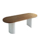 Modern Dining Oval Table Dining Wooden Table for Restaurant with Wood Legs Without Chairs Clearhalo 'Dining Tables & Seating' 'Dining Tables' 'dining_table' 'furn' 'furn_dining_table' 'Furniture' 'furniture_dining_table' 'Kitchen & Dining Furniture' 5043319